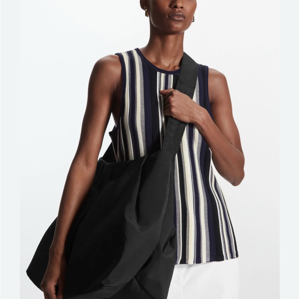 COS Black oversized Crossbody Bag